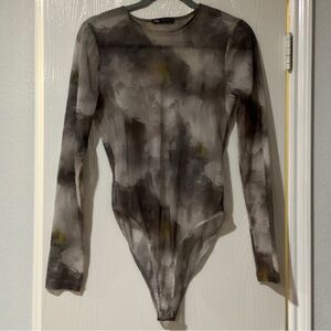 Zara Multicolor Long Sleeve Bodysuit